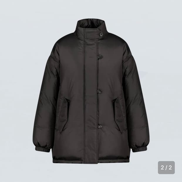 MID-LENGTH DOWN JACKET M (KHAKI-BLACK)