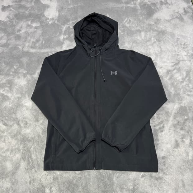 언더아머 블랙 경량 후드 바람막이