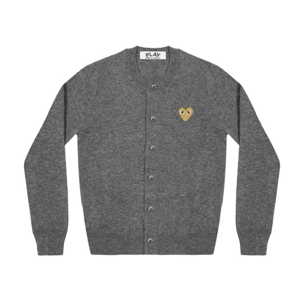 꼼데가르송 차콜 골드와펜 가디건(여성M)