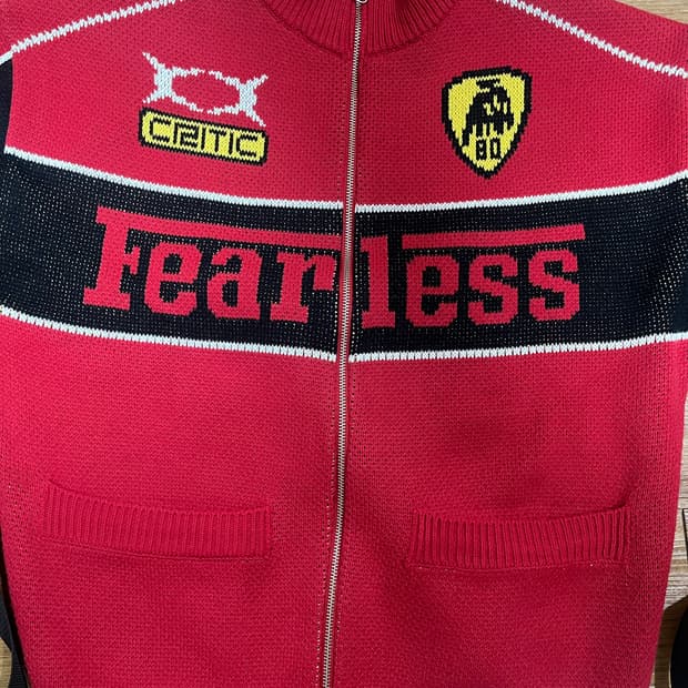 크리틱 레이싱 니트 집업