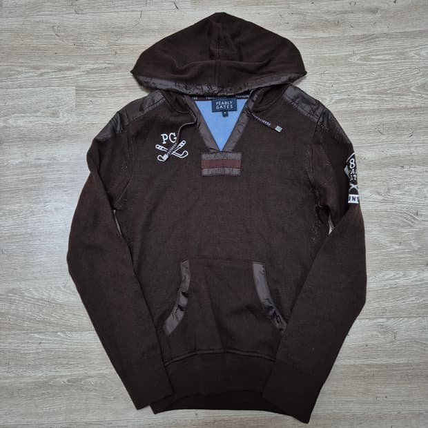 파리게이츠 여성 골프웨어 멀티 자수로고 후드 니트 (0)