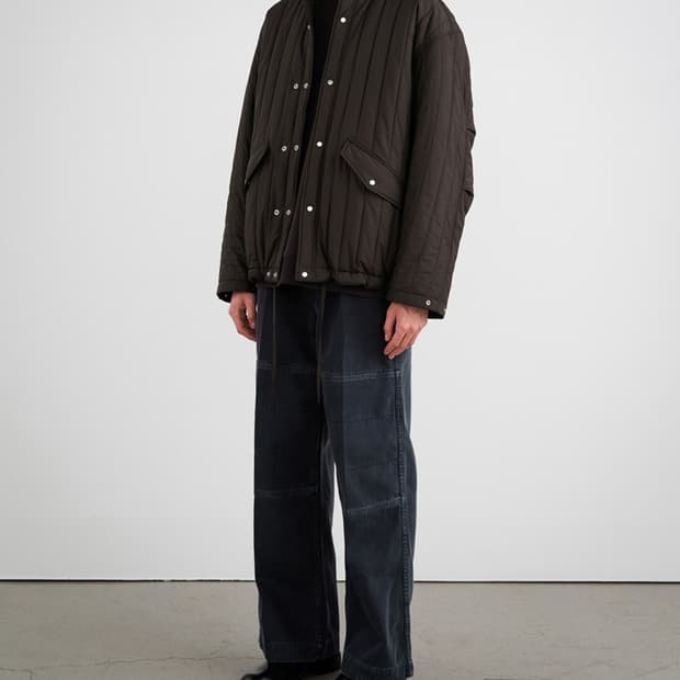 새상품(M)인사일런스 3M 신슐레이트 퀄티드 점퍼 다크브라운