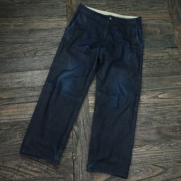 [포터리] 핀턱 루즈 테이퍼드 데님 팬츠 청바지 P01188