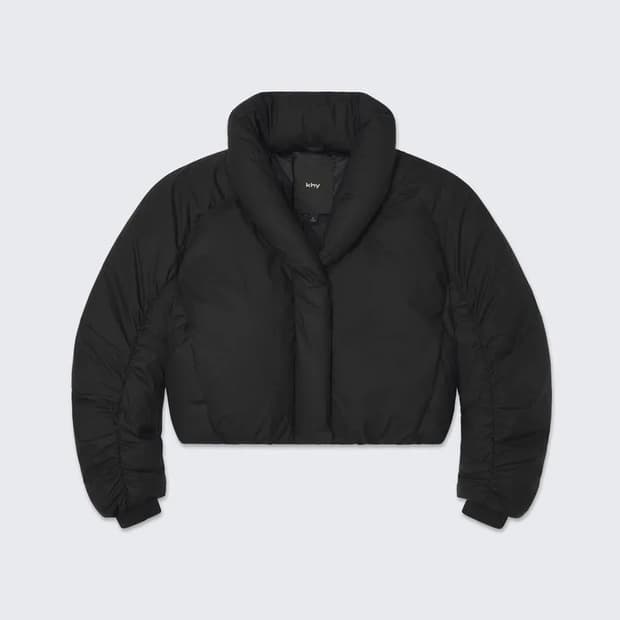 khy 크롭 푸퍼 패딩