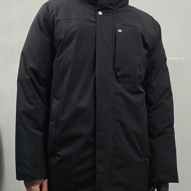 밀레 골프 22FW 남성 패딩 코트 블랙 100