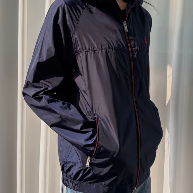 [S]폴로 랄프로렌 네이비 후드 바람막이