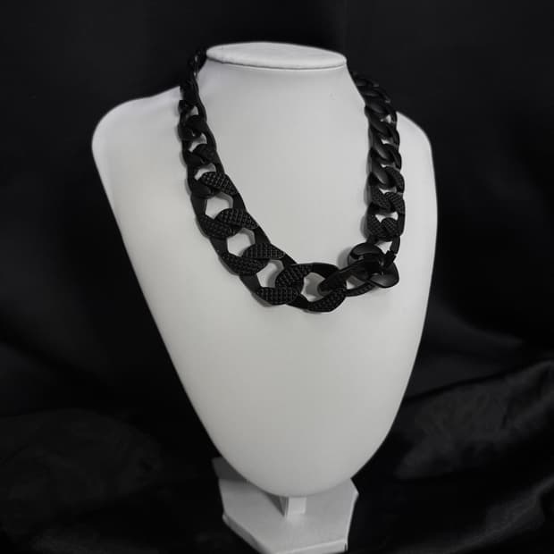 black chain necklace