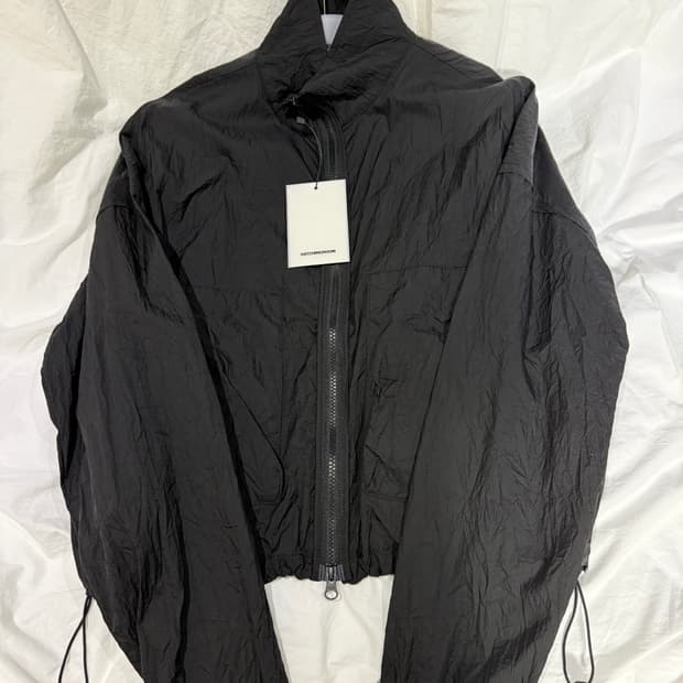 해칭룸 볼레로 자켓 크리즈드 블랙/2