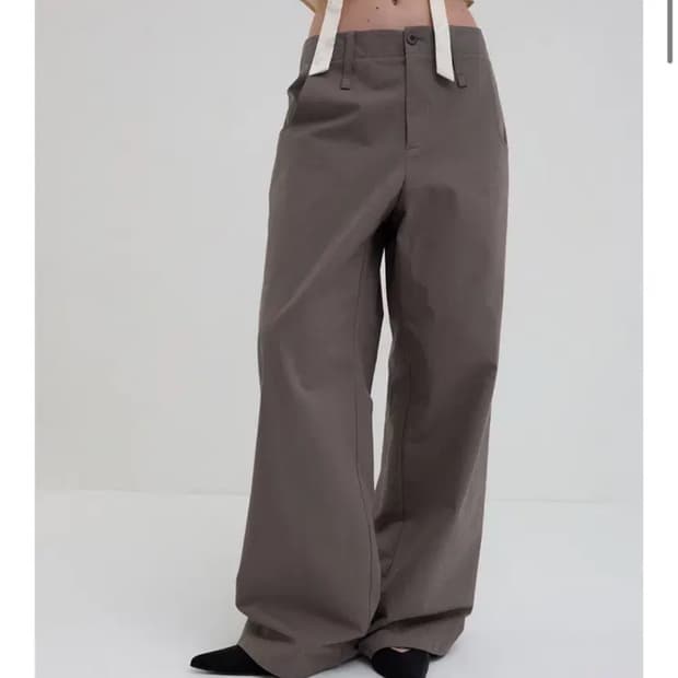 오버듀플레어 COTTON WIDE PANTS_MOCHA