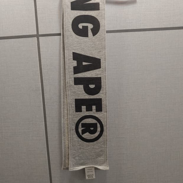 [OS] 베이프 풀로고 머플러 그레이