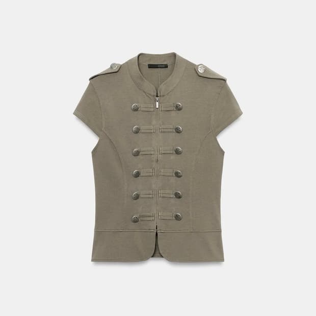 Zara FIREMAN CLASP KNIT VEST 판매
