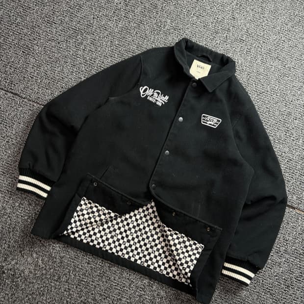 반스 패디드 울 모직 바시티 자켓 2338