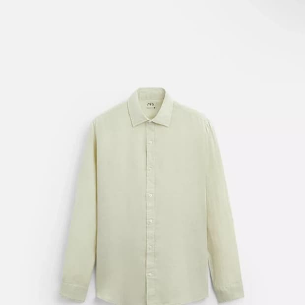 ZARA 린넨 100% 셔츠 L
