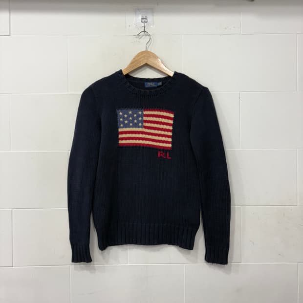 폴로 랄프로렌 성조기 니트