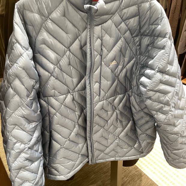 슈프림 스펠아웃 라이트웨이트 다운 xl 블루 퀼티드