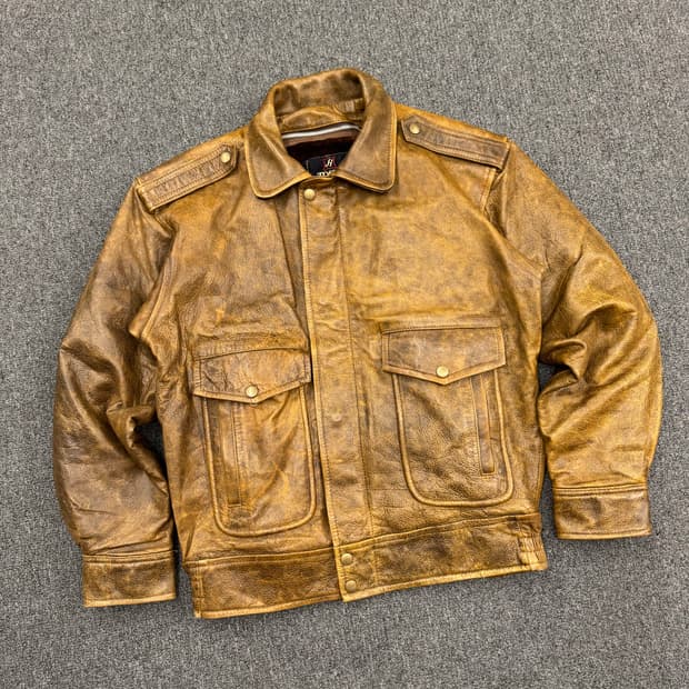 L)H Tokyo Leather 빈티지 a-2 스타일 레더 자켓