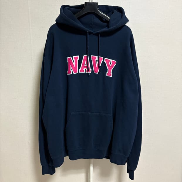 챔피온 NAVY 기모 후드티 / 네이비, XL