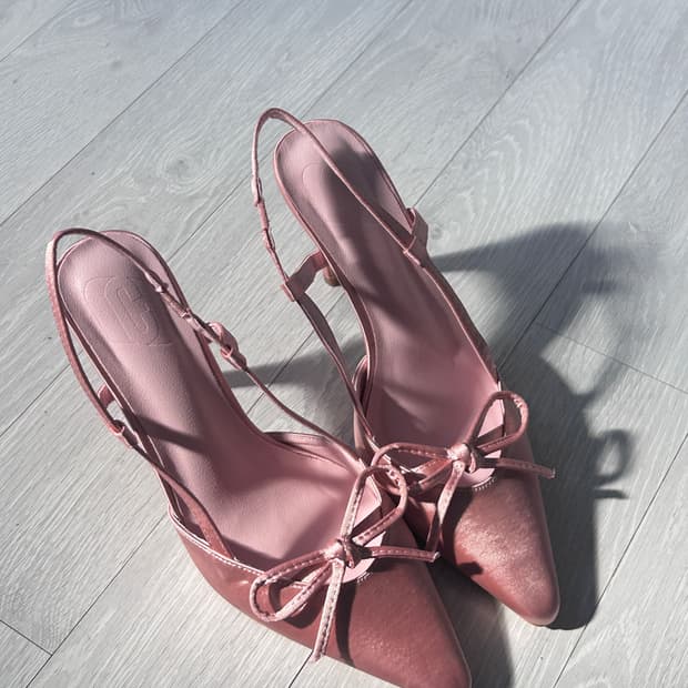 로맨틱갸루st 라이트 핑크 리본 구두 판매