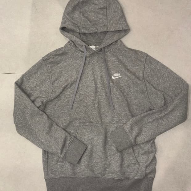 나이키 회색 후드티