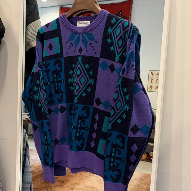 Vtg 빈티지 패턴 울 니트