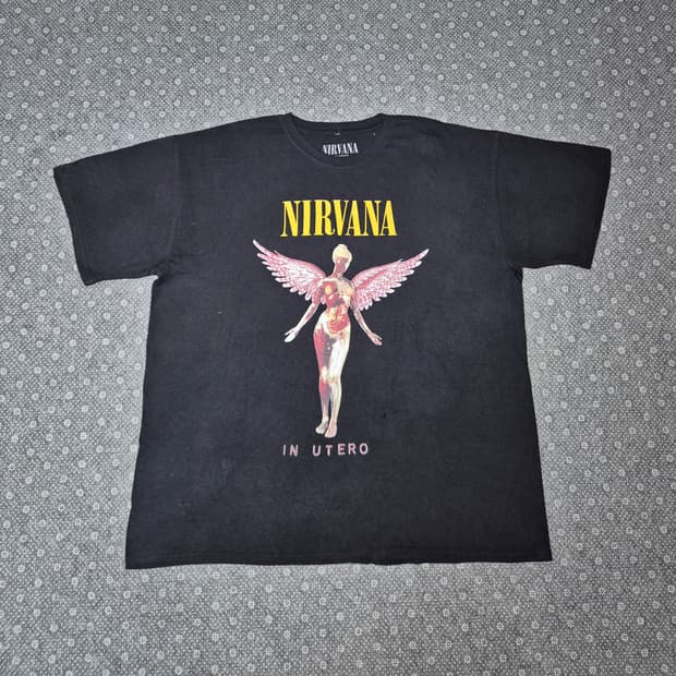 
[M,실측 XL] 너바나 3집 IN UTERO 오피셜 티셔츠 -138