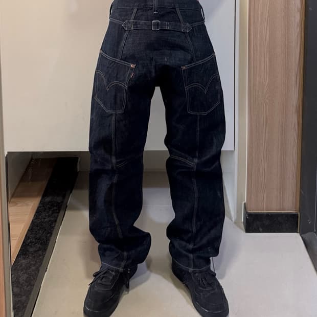 준야와타나베 리바이스 절개 신치백 데님