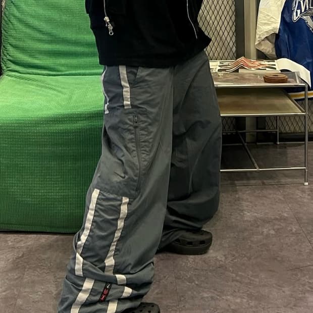 Nike charcol cargo track pants