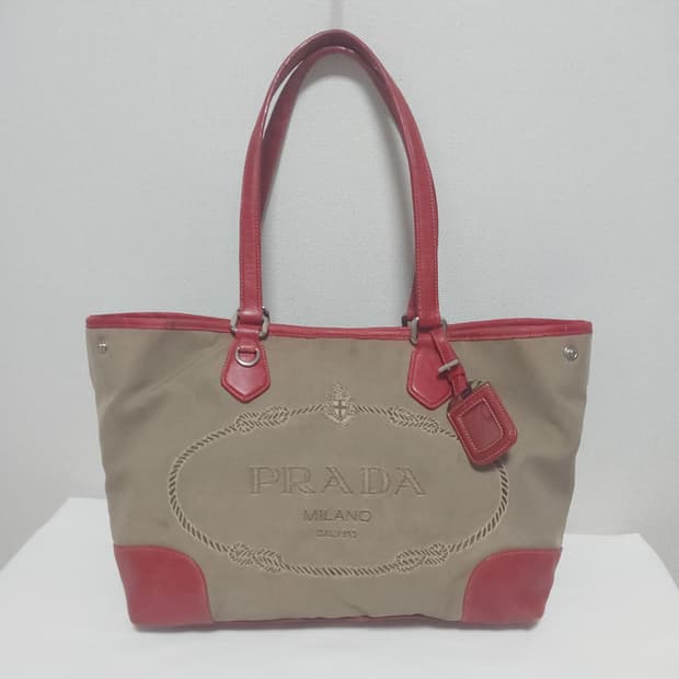 프라다 빈티지 자카드 숄더백 (정품)