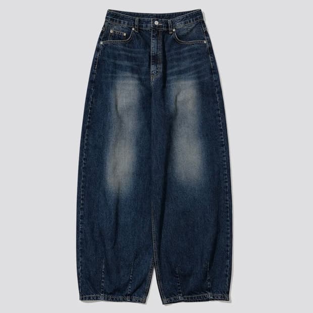 인템포무드 레이지보이 벌룬핏 데님 딥블루