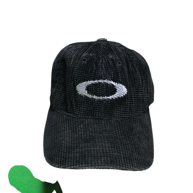 오클리(Oakley) 90s 엘립스 코듀로이 햇 블랙아웃