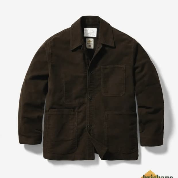 리슈 몰스킨 프렌치 워크 자켓 브라운 3사이즈 