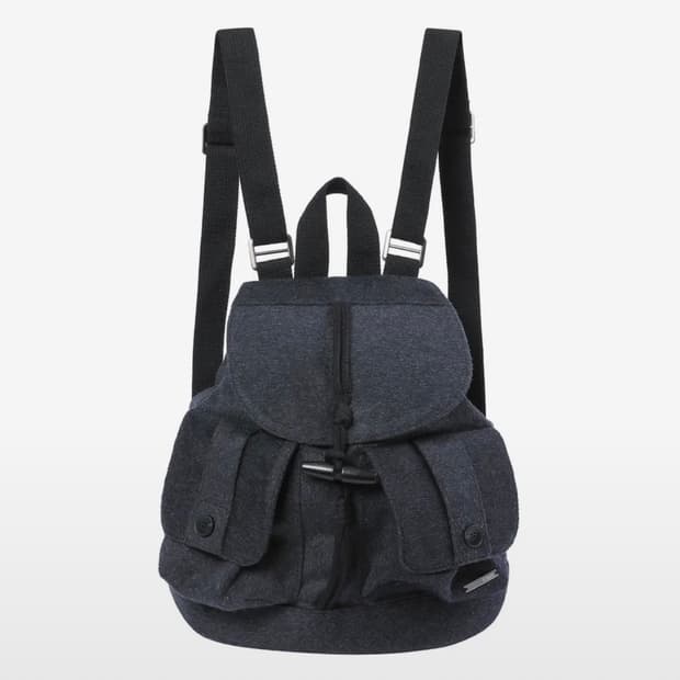 미세키서울 Toggle wool backpack CHARCOAL
