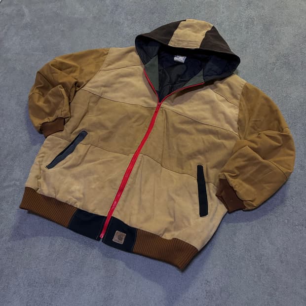 칼하트 패치워크 후드자켓 105