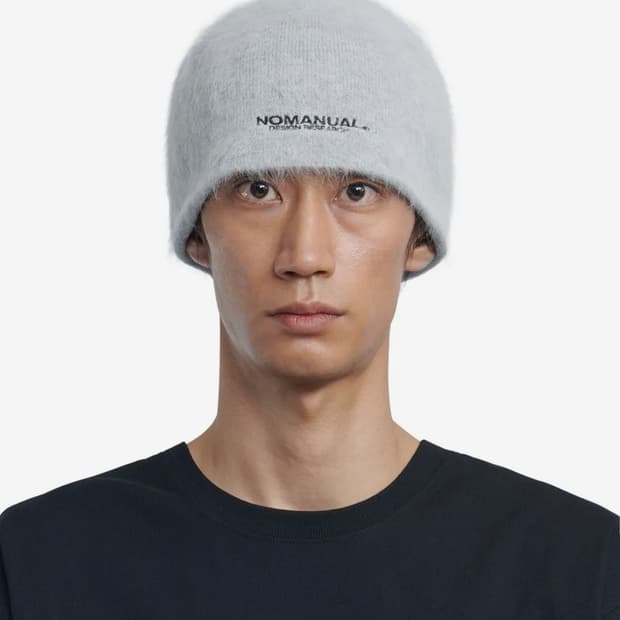 노매뉴얼 헤어리 비니 모자