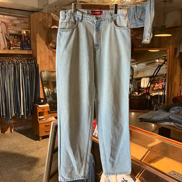 90s USA 빈티지 리바이스 실버탭 루즈핏 데님 팬츠