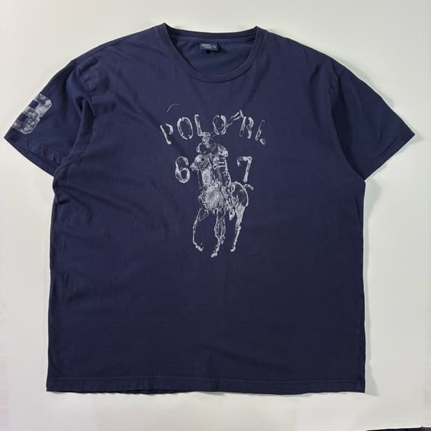 Polo 폴로 랄프로렌 빅포니 프린팅 네이비 티셔츠