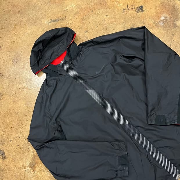 [정품/XXL] 나이키 블랙 바람막이 후드 자켓 b10