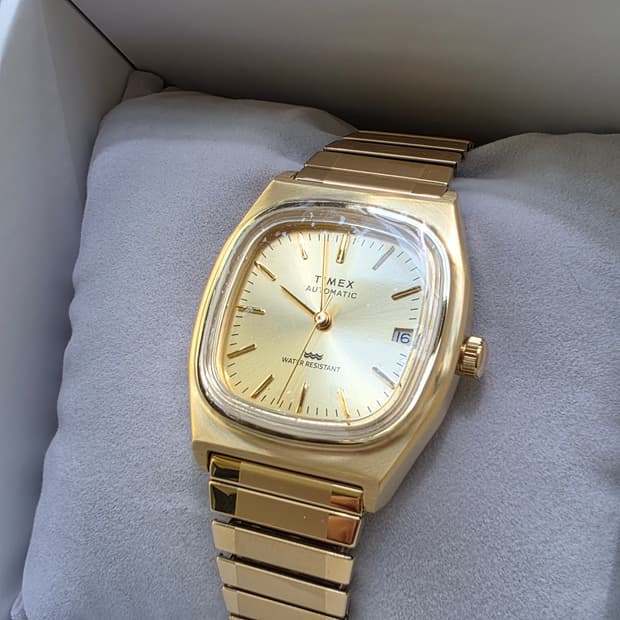 타이맥스 TIMEX 1983 E라인 리이슈 시계 골드 새제품