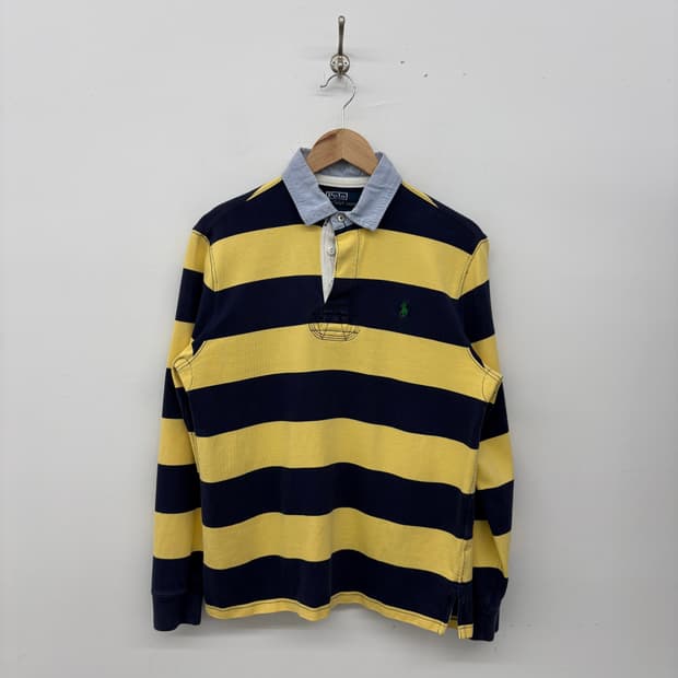 폴로 랄프로렌 스트라이프 럭비 셔츠 긴팔 남M L