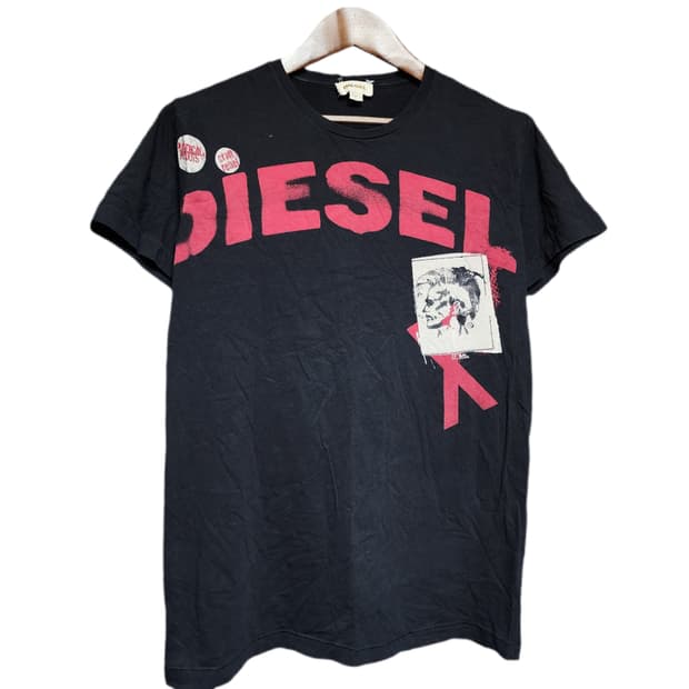 DIESEL Vintage 빅 로고 반팔티