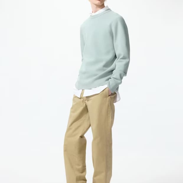 유니클로 스트레이트 치노 34 브라운 115사이즈