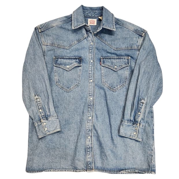 리바이스 웨스턴 데님 셔츠 자켓 긴팔 (S)
