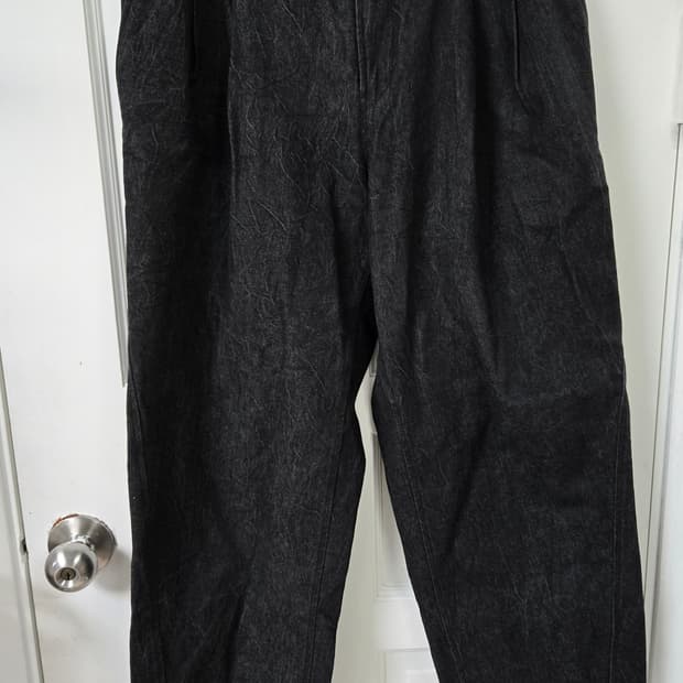 After pray 애프터 프레이 챠콜 투턱 데님팬츠