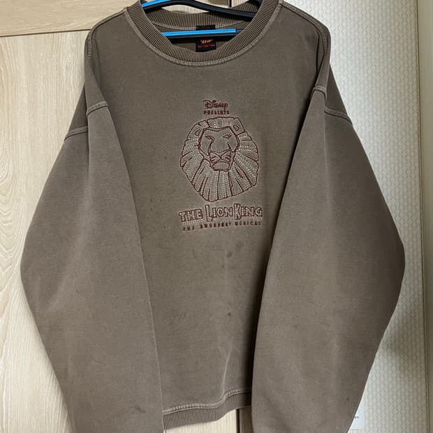 90s 디즈니 라이언킹 뮤지컬 프로모션 스웨트셔츠 맨투맨