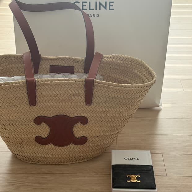 셀린느 라탄백&카드지갑 일괄