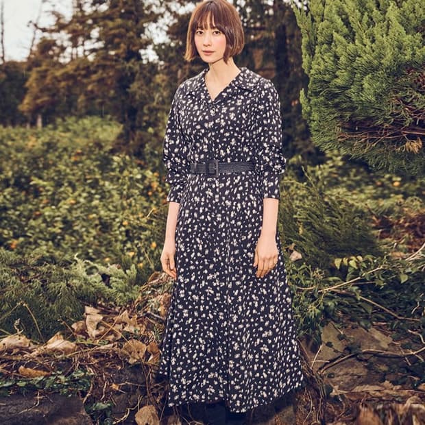 지스튜디오(g studio) 플라워 셔츠원피스 66 새상품