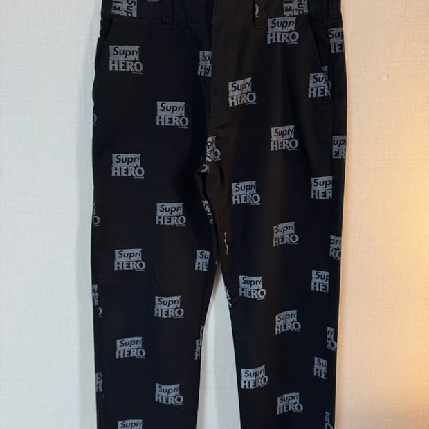 [34]슈프림 안티히어로 워크 팬츠 블랙 - 22SS