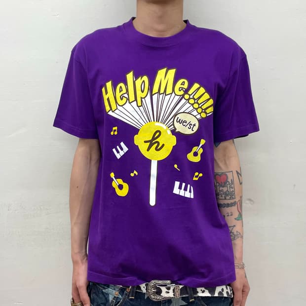 Halp Me Yellow Candy Purple T-shirt