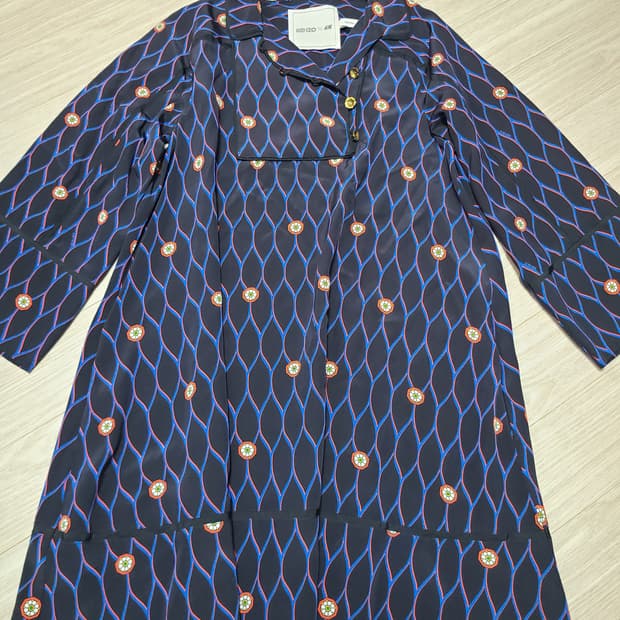겐조×H&M 패턴 실크 미니원피스 EUR32