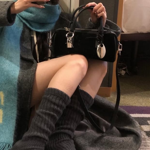 714center 틸다백 스웨이드 블랙